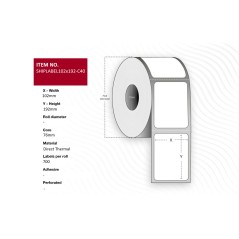 High-Quality Capture Ship-label 102 x 192mm Core - SHIPLABEL102X192-C76 for Seamless Shipping